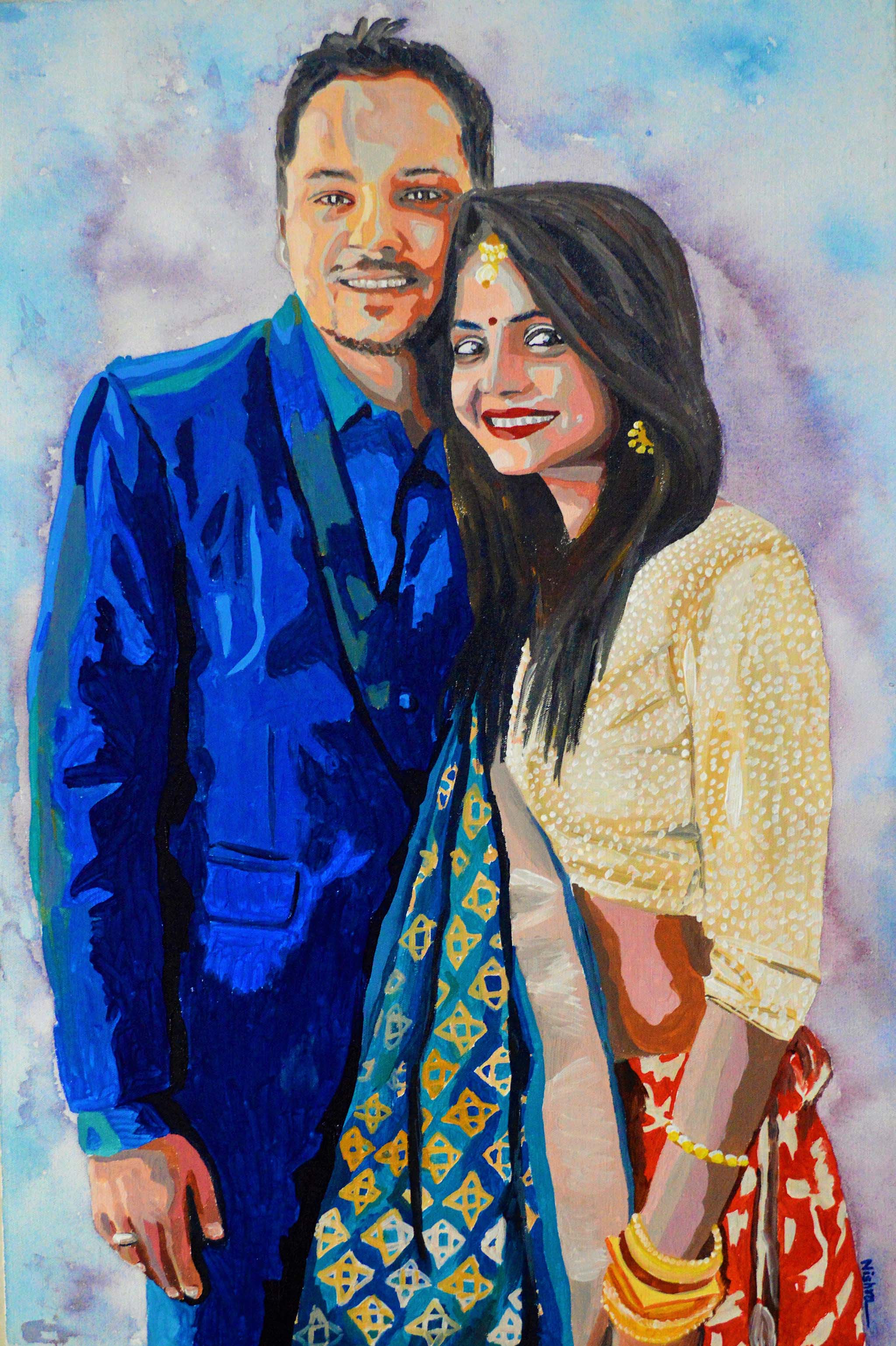 Wedding Portrait • Acrylic on Canvas • 24"x36"